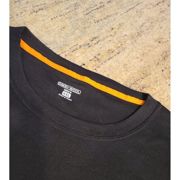 Omni-Wool Mens Black Long Sleeve Crew Neck Wool Blend Pullover Top Size XXL - Picture 7 of 11